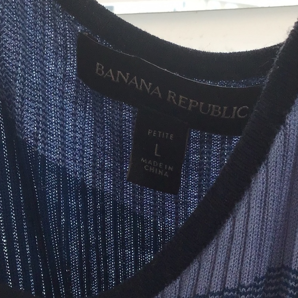 🧚🏼♀️Host Pick!✨💁🏼♀️Banana Republic Factory 🏭 Ombré Midi dress size LP💐😊 - Picture 5 of 6